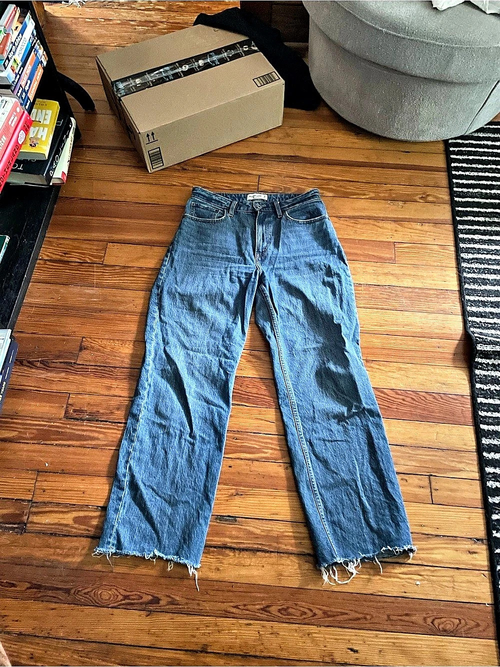 Abercrombie & Fitch Curve Love The '90s Relaxed Jean Blue Waist 29